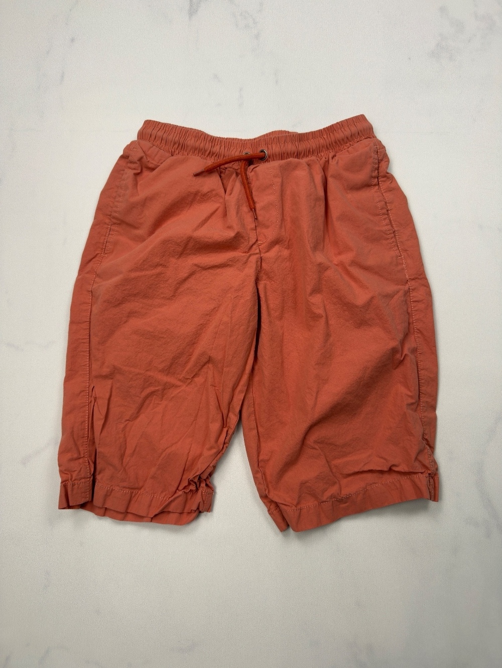 kidpik Cargo Shorts Apricot Drawstring Elastic Waist - Boys See Measurements